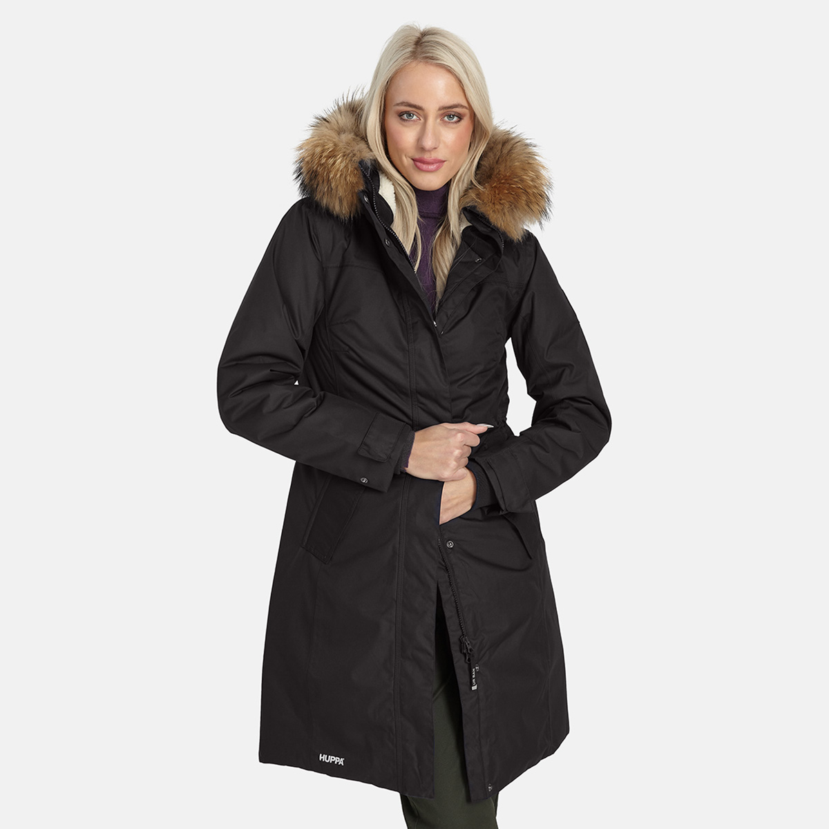 Huppa VIENNA 1 naiste talveparka must