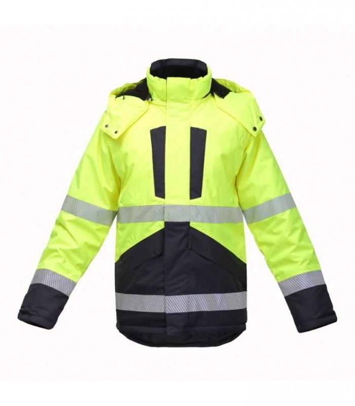BoSafety GALAXY talvejope Hi-Vis kl.3 kollane/must