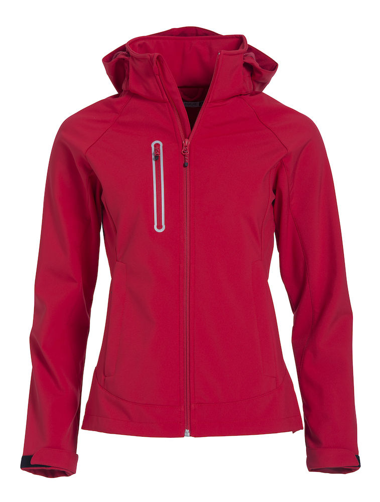 Clique MILFORD naiste softshell jope, punane