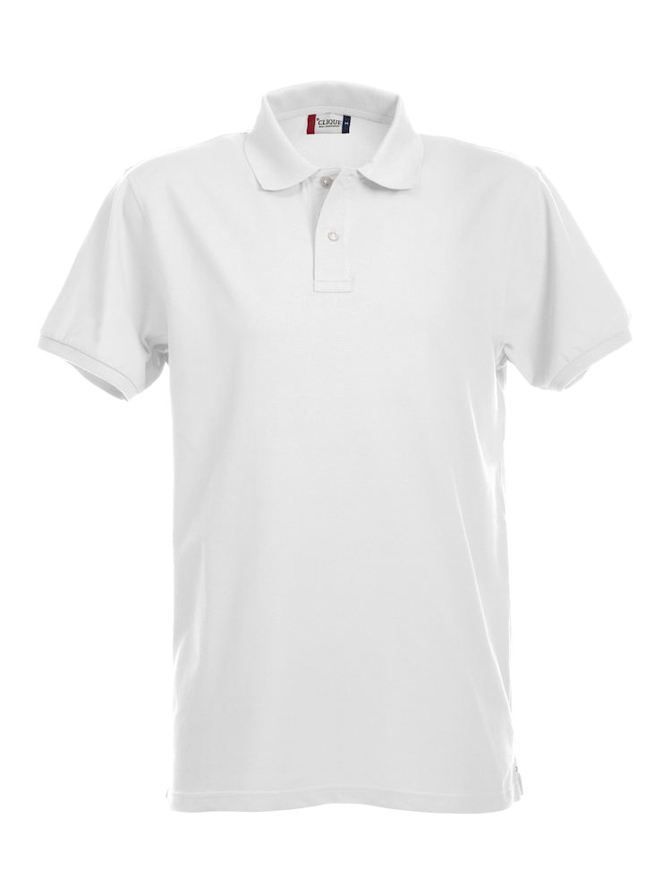 Clique STRETCH PREMIUM polo meeste, valge