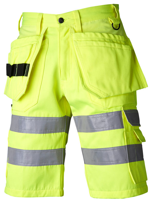 Top Swede lühikesed püksid ripptaskutega HI-VIS kollane kl2
