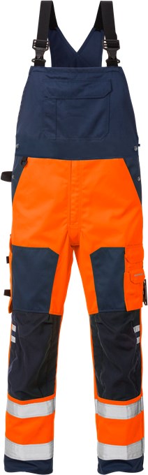 Fristads 1015 PLU HI-VIS traksipüksid cl 2, oranž/navy