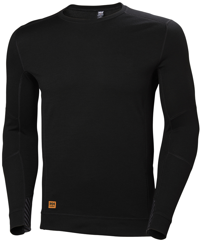 Helly Hansen LIFA MAX Crewneck termosärk, must
