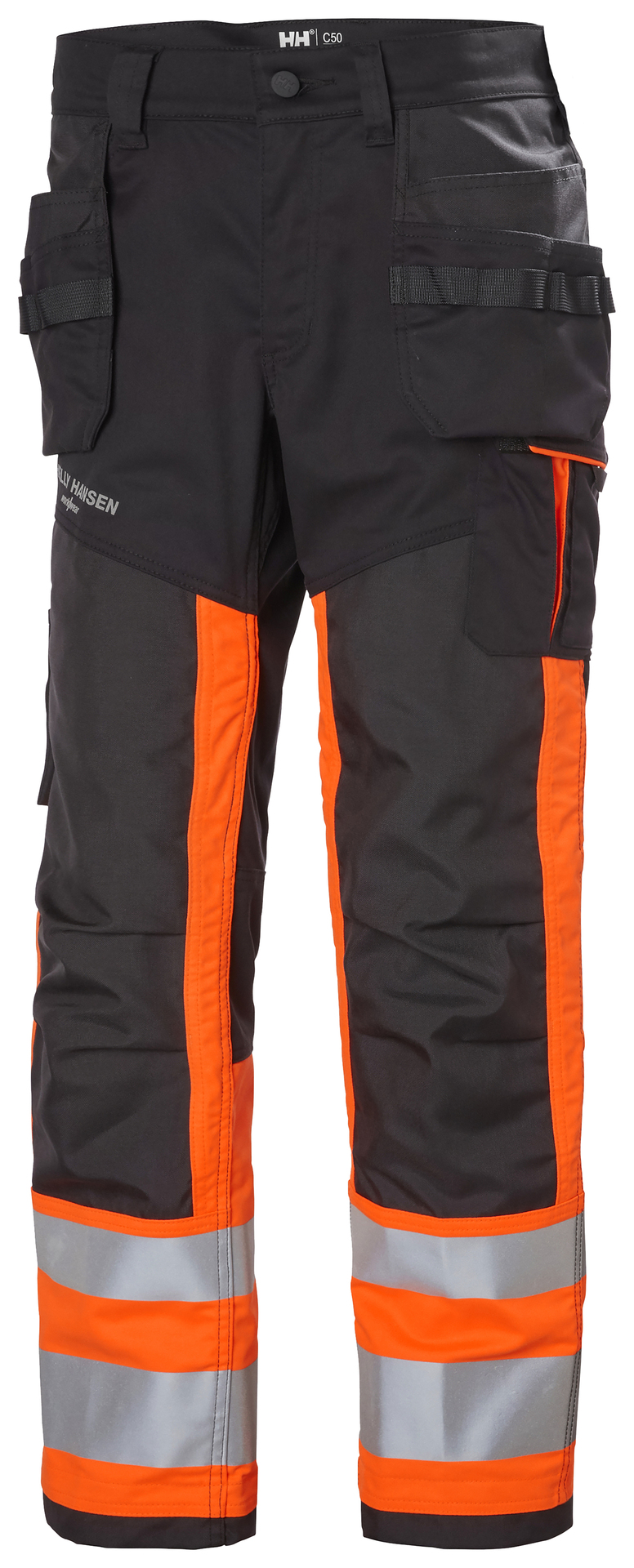 Helly Hansen ALNA 2.0 Construction ripptaskutega püksid HI-VIS kl.1, oranž