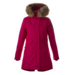 Huppa VIVIAN 1 naiste talveparka naturaalkarvaga, fuksia