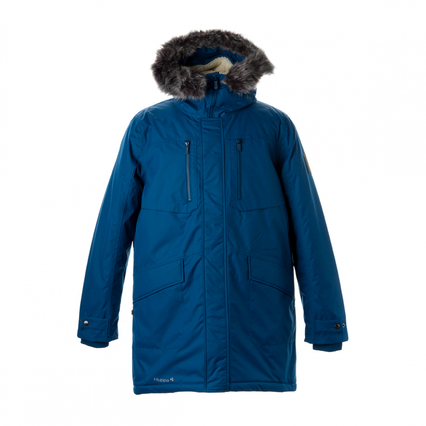 Huppa DAVID meeste talveparka 200gr petrooleumisinine