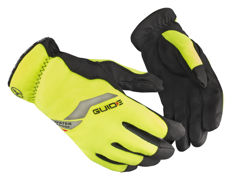 GUIDE 5122W Hi-Vis talvekindad touch-screen puutetundlik, sünteetiline nahk, kat.2