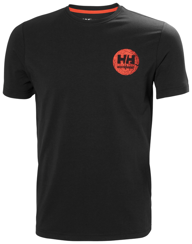 Helly Hansen GRAPHIC T-särk must, HH oranž logo