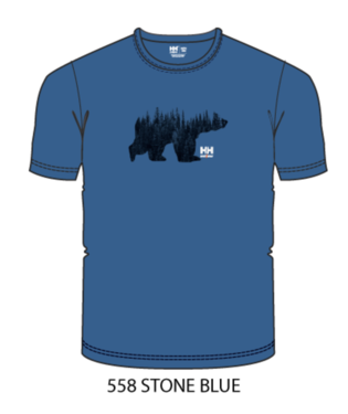 Helly Hansen GRAPHIC T-särk sinine, HH logo valge + karu