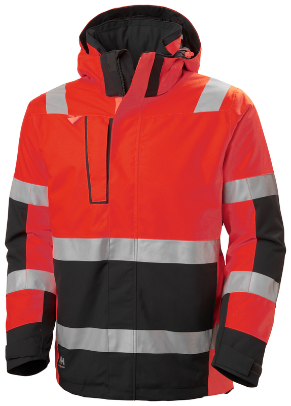 Helly Hansen ALNA 2.0 talvejope HI VIS CL3, punane/must