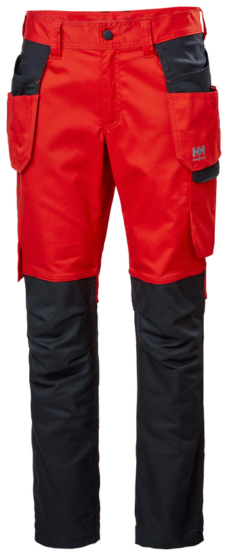 Helly Hansen MANCHESTER tööpüksid ripptaskutega 2x stretš punane