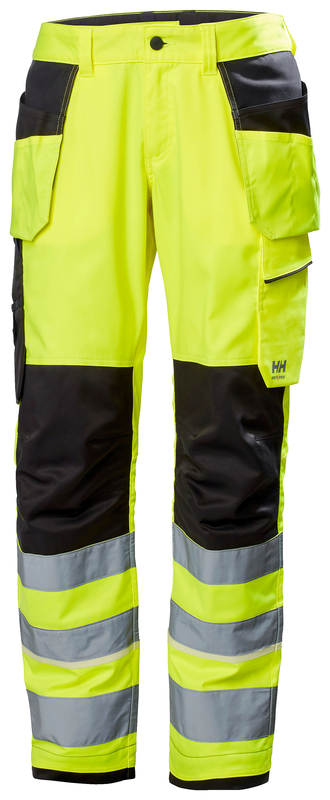 Helly Hansen UC-ME ripptaskutega püksid HI-VIS CL2 kollane/must