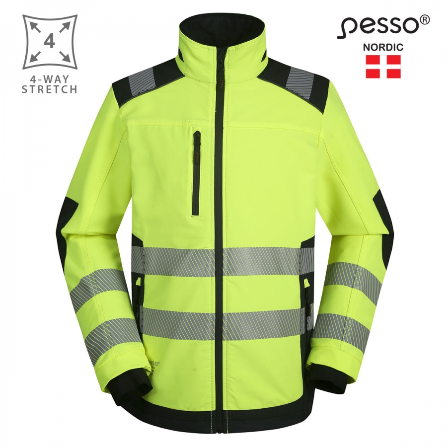 Pesso TITAN stretš jakk HI VIS kl.2, kollane