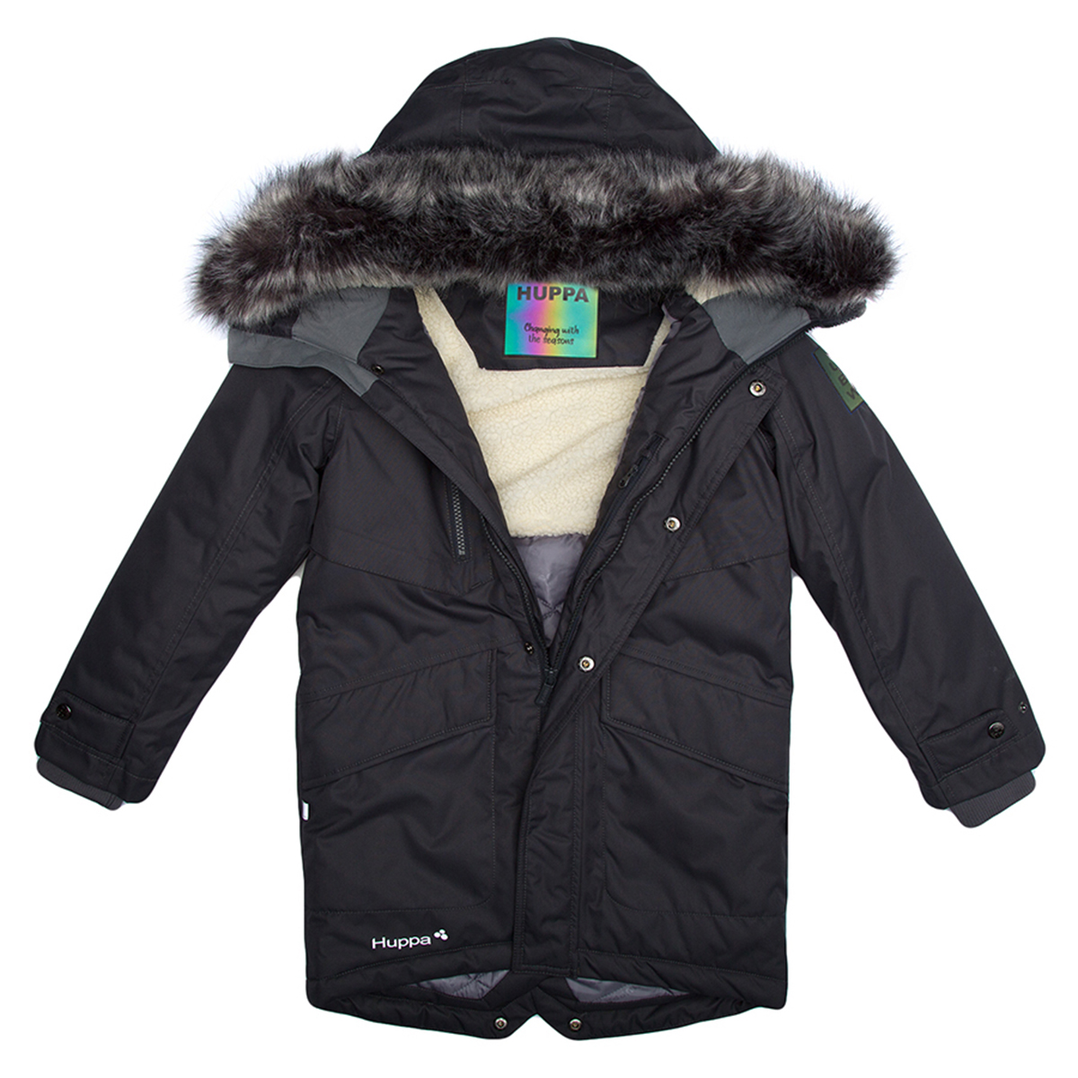 Huppa DAVID meeste talveparka 200gr tumehall
