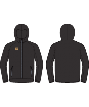 Helly Hansen HERITAGE PILE kapuutsiga pusa, must