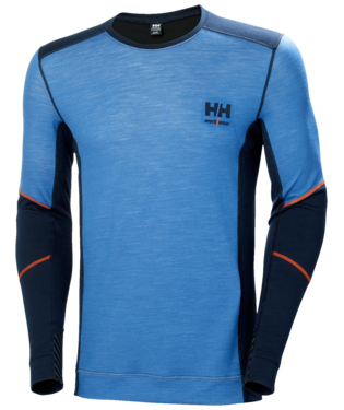 Helly Hansen LIFA MERINO Crewneck termosärk, tumesinine/sinine