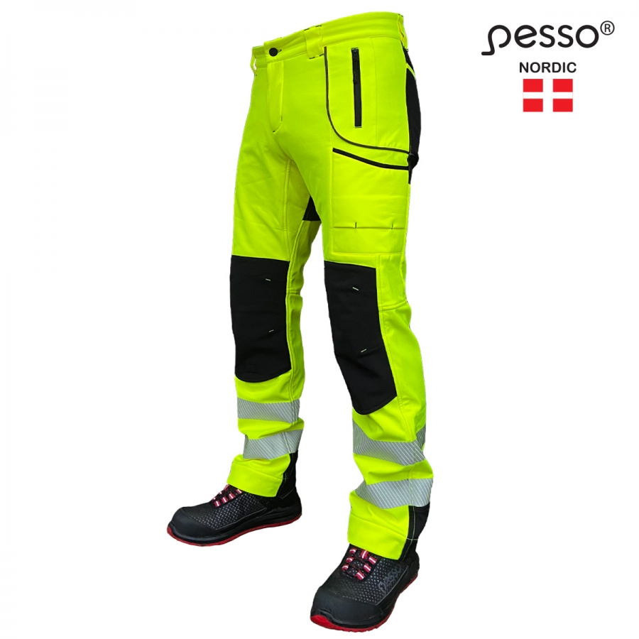 Pesso NEBRASKA softshell püksid, kollane