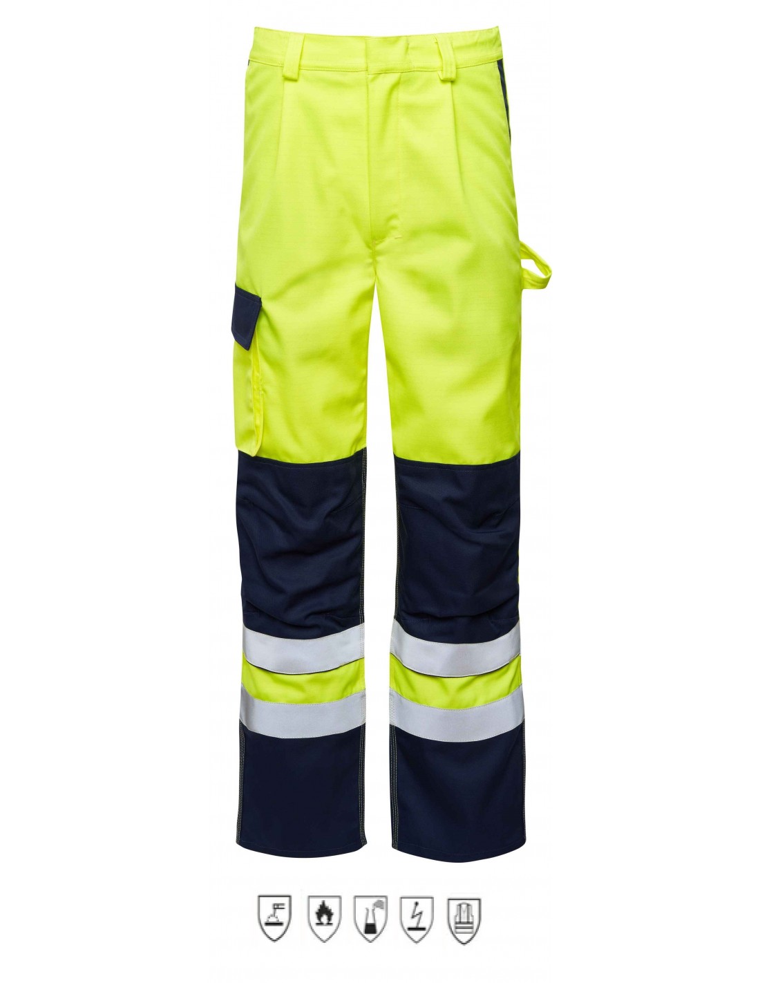 Crossfire DKJ HI-VIS multinorm püksid kollane/must