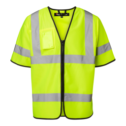 Top Swede 125 luku ja varrukatega HI-Vis vest CL3 kollane