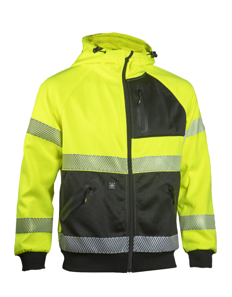 Dimex Hi-ViS kl2. kapuutsiga pusa kollane