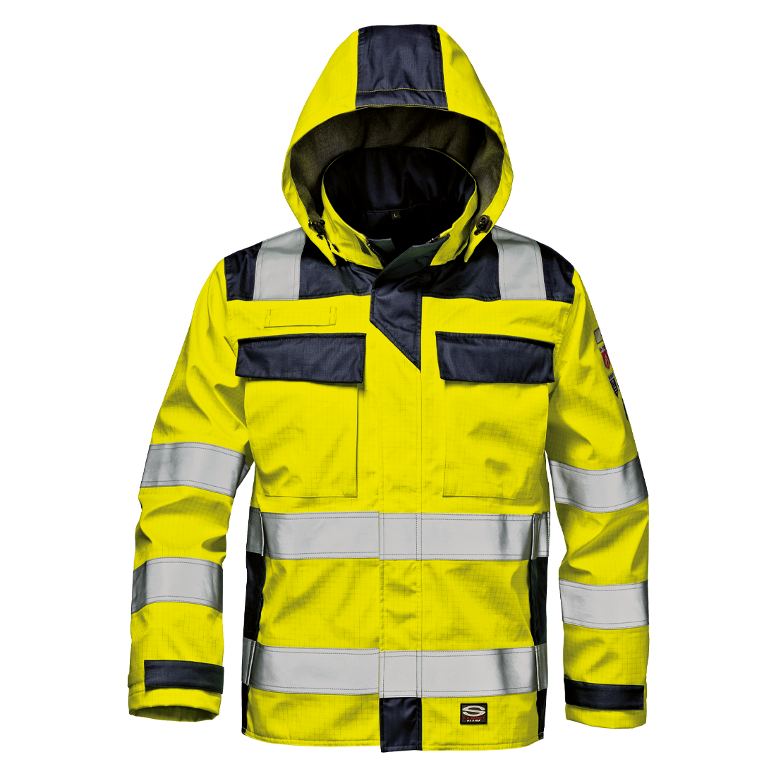 Sir Safety MICROLINES SPRING HI-VIS Multinorm jope kl.3 kollane/tumesinine