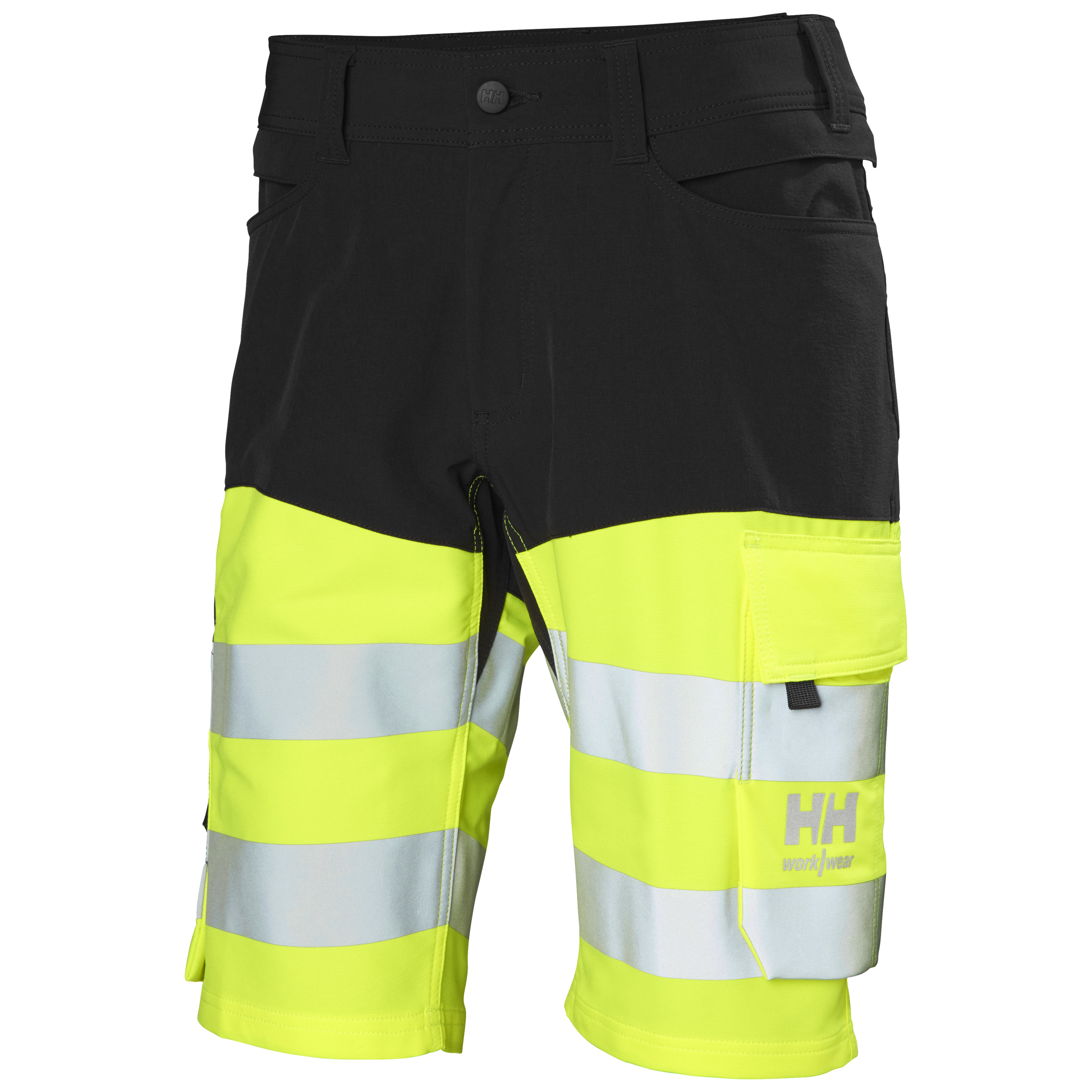 Helly Hansen ALNA 4X HH CONNECT™ lühikesed püksid HI-VIS kollane/must