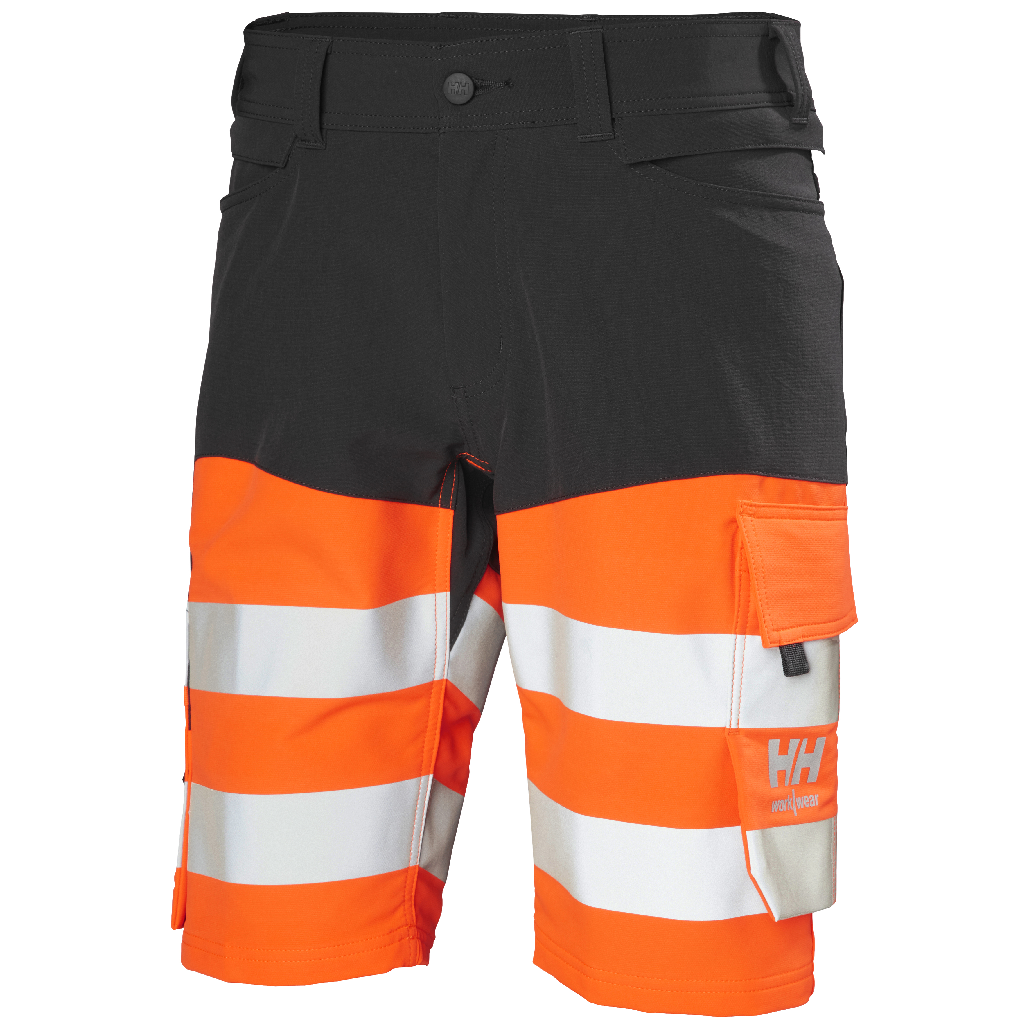 Helly Hansen ALNA 4X HH CONNECT™ lühikesed püksid HI-VIS oranž/must