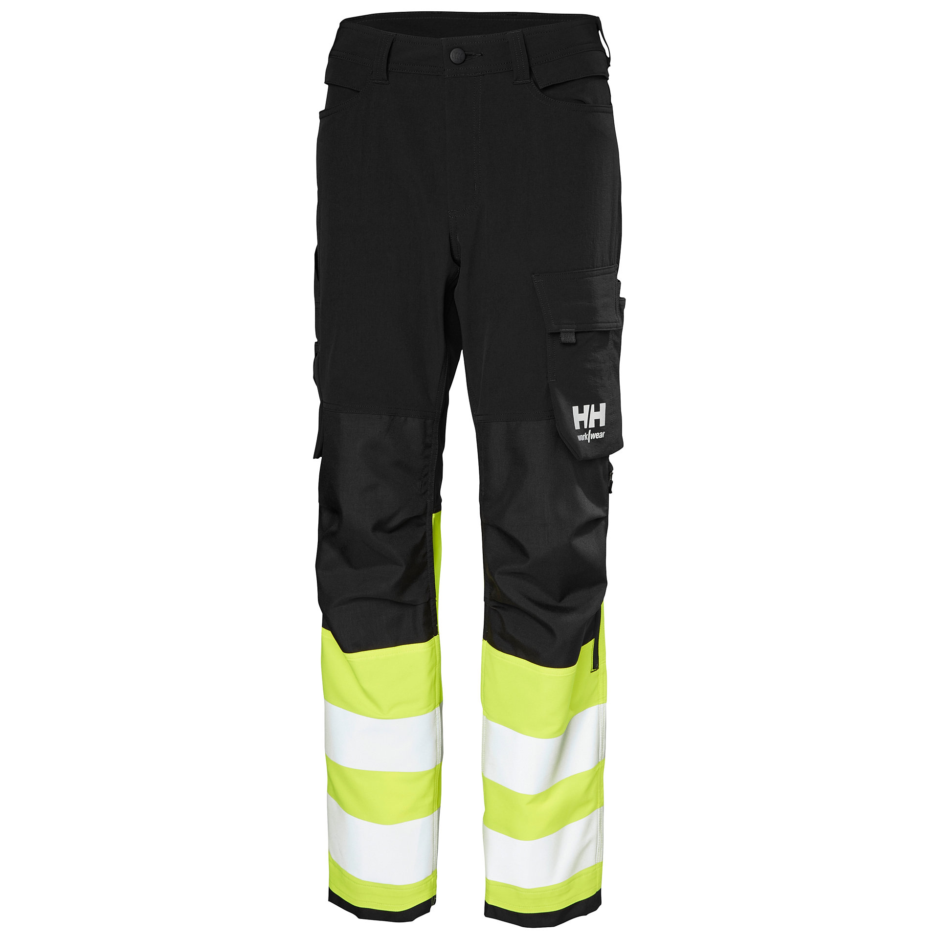 Helly Hansen ALNA 4X HH CONNECT™ naiste püksid HI-VIS kl.1, kollane/must