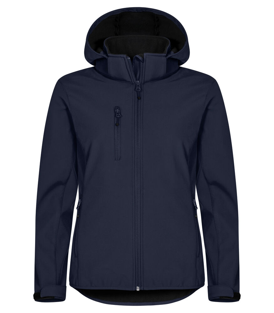 Clique Classic Softshell kapuutsiga naiste tumesinine