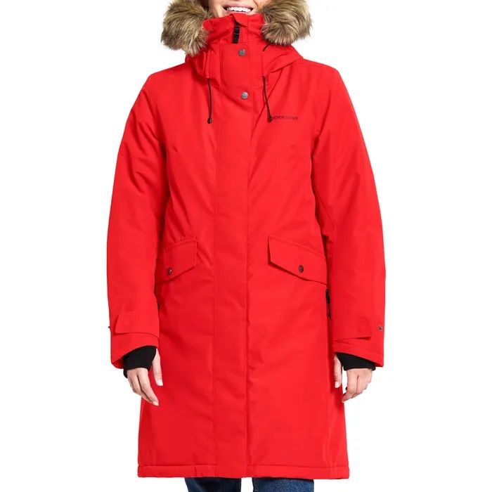 Didriksons ERIKA 3 naiste talveparka punane
