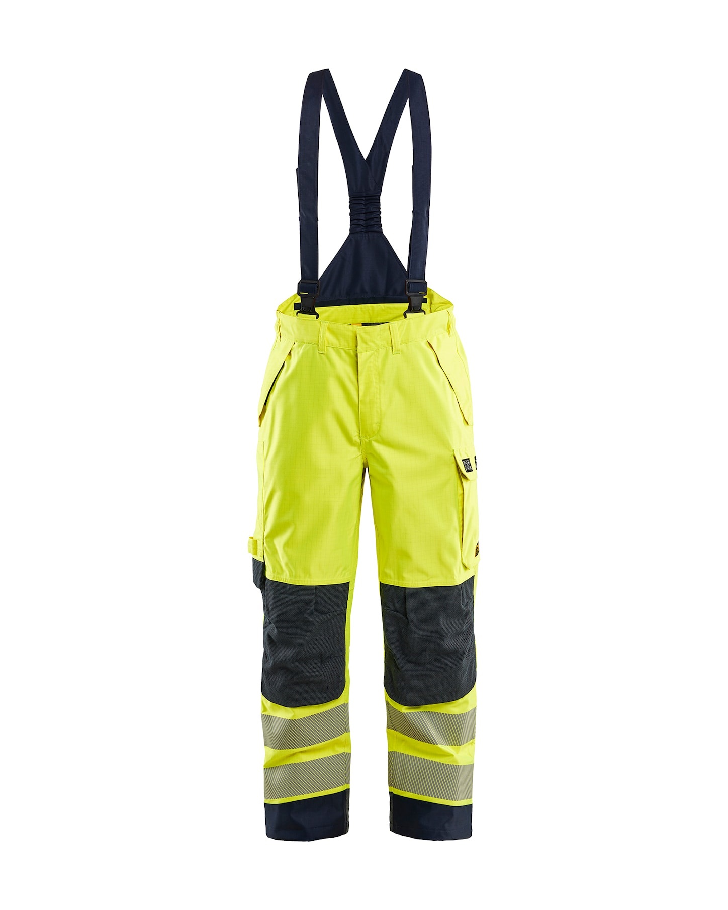 Blåkläder Multinorm Hi-Vis traksipüksid kl.2 neoonkollane/tumesinine