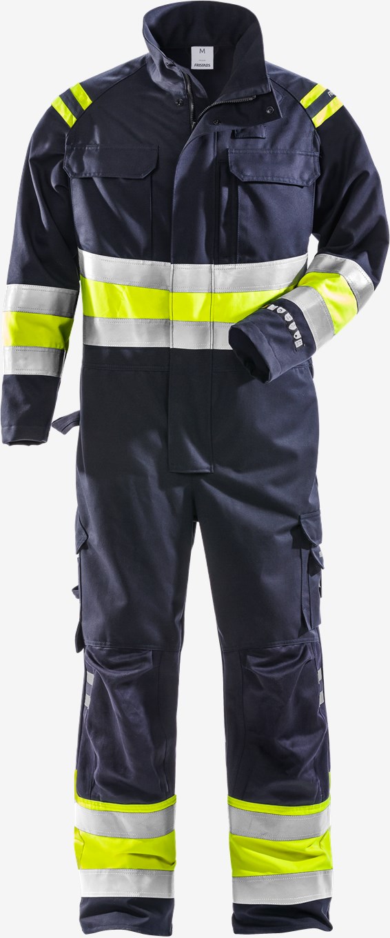 Fristads FLAMESTAT 8174 ATHS Hi-Vis Inherent Multinorm ATEX kombinesoon kl1 kollane/tumesinine