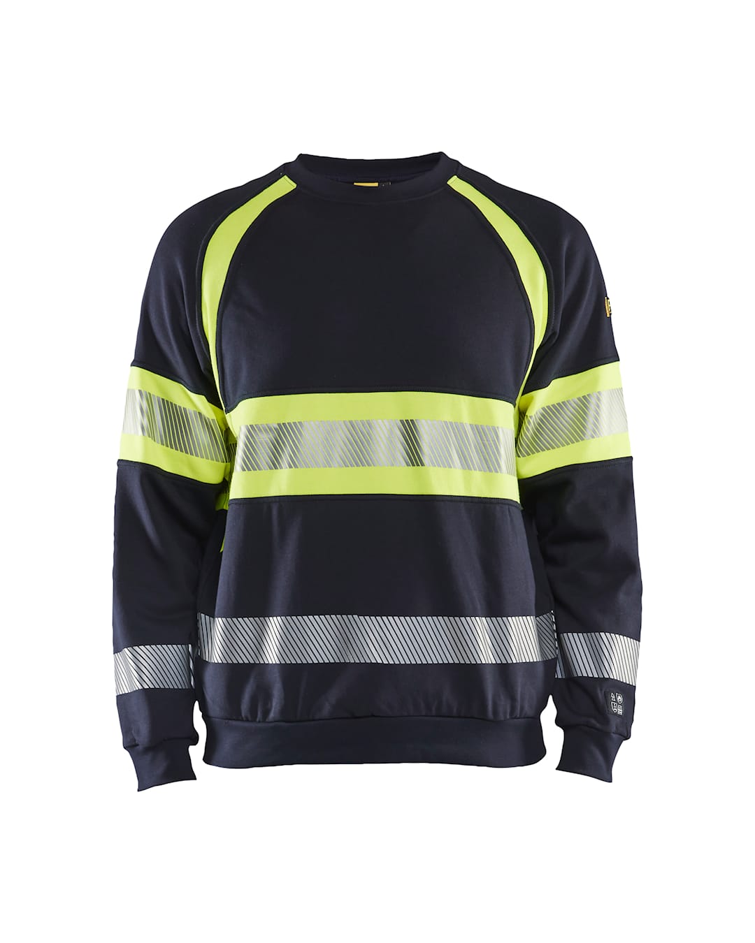 Blakläder Multinorm dressipluus Hi-Vis kl.1 tumesinine/neoonkollane APC1